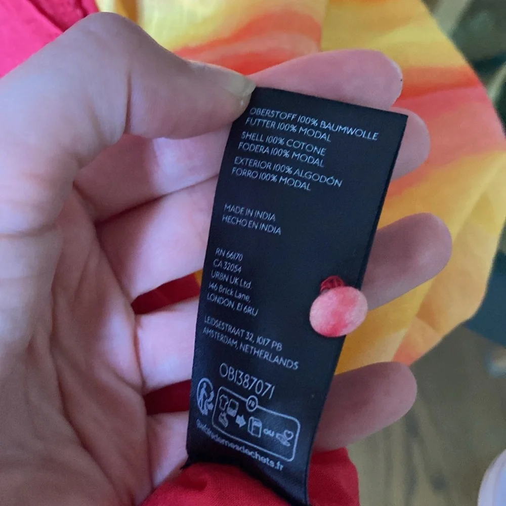 Anthropologie The Peregrine Midi Dress Pink Orange Maxi Size XS - Picture 16 of 16